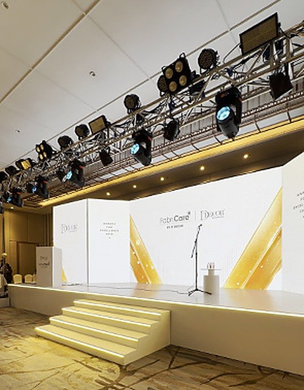 Conference stage build for a corporate summit in Udaipur